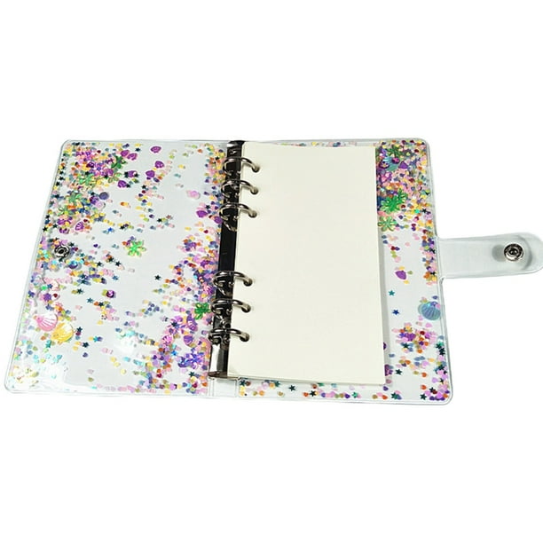 A5 A6 Glitter Sequins Loose Leaf Binder Notebook Cover Stationery School Office A5 A6 Glitter Sequins Loose Leaf Binder Notebook Cover Stationery School Office